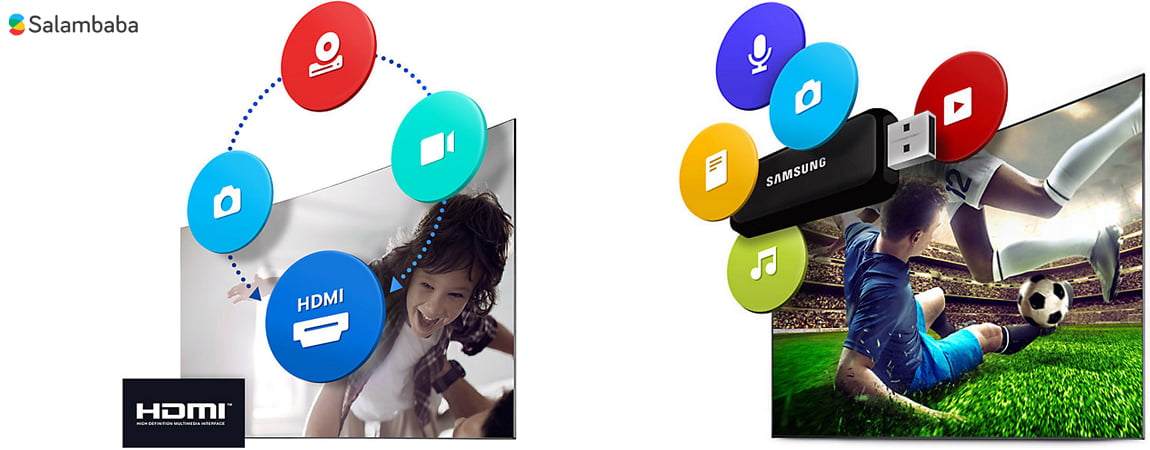 پورت های hdmi و usb در تلویزیون سونی R302E